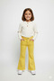 Piece Dye Flared Leg, Seamless Gabardine Trousers
