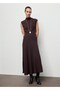 High Collar Long Dress - 2