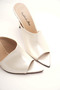 Women's Design Thin Heeled Slippers Carolina Ecru Skin - 3