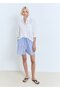 Striped Cotton Shorts - 2