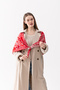 Patterned Triangle Double-Sided Shoulder Shawl – Women's Knitwear Scarf - 7