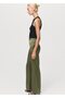 Satin Pants with Geometric Print - 7