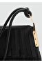 Leather Shoulder Bag with Tassels - 5