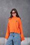 Women's Mock Neck Oversized Embroidered Knitwear Sweater - 4
