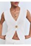 Openwork Knitted Vest