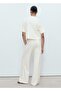 Straight Cut Cotton Trousers - 4