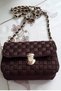 Faux Leather Metal Bag Chain Set Chain Length 115 Cm Chain Color Gold Leather Black - 3