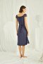 Women's 94% Viscose 6% Elastane Lace Front Dressing Gown Set with Nursing Feature for Pregnant and Postpartum Women - 8