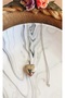 Silver Color Photo Cap Steel Heart Necklace - 3
