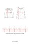 Girl's Baby Collar Shirt Leather Look Dress Black - 6