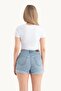 Deep V Neck Tie Front Short Sleeve Crop Top - 2
