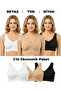 Breast Enhancer Thick Strap Corset Bustier Anti-Sagging Upright Posture Bra Economical Pack of 3