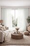 Sheer Curtain Mikro Silk Vual Salon Living Room Ironing Board Without Ironing Iron, Lead-Free Te Single Panel with Styrofoam Snow White