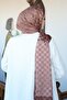 Checkerboard Patterned Monogram Shawl MONOV03-29 - 4