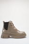 Natalia Vizon Women's New Season Flat Lace-Up Elastic Daily Comfortable Fit Boots - 2