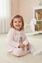 Seasonal 3-Piece Set with Heart Embroidery Detail Cardigan - 3