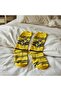 HARRY POTTER LICENSED HUFFLEPUFF LOGO SOCKS - 5
