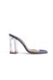 Denim Transparent Women's Transparent Heeled Shoes - 4