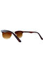 Retro Club Muster Gold Brown Unisex Sunglasses with Uv400 Filter Protection - 3