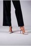 White Patent Leather Transparent Heart Detailed Women's Thin Heeled Shoes Vario - 5