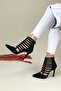 Pointed Toe Black Women's Heeled Shoes Edgar - 2