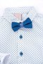 Baby Boy Bow Tie Shirt Linen Trousers Hanging Holiday Top and Bottom Baby Set - 4