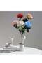 White Ceramic Bud Flower Vase for Hydroponic & Floral Arrangement Table Decor - 5