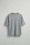 Men's Washed Oversize T-Shirt with Stitching Detail in Gray - 2