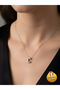 3D Balloon Letter C Gift Necklace - 5