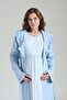 Blue Winter Wellsoft Maternity Nightgown Set with Dressing Gown - 2