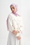 شال من الحرير الإيطالي من Cube Stripe Jacquard أرجواني - 3