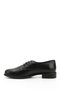 Black Gön Genuine Leather Round Lace Women's Shoes 24177 - 5