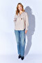 Stone Brooch Detailed Striped Shirt |   Ek1007430-7430 - 6