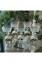 6 Pieces Metal Leg Silver Detailed Magnolia-Bowl-Ice Cream Bowl-Sugar Bowl-Presentation Bowl
