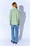 Çağla Brooch Detailed Oversized Single Pocket Gabardine Shirt |   Ek10008174 - 8