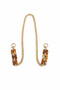 Acrylic Model Bag Chain for Knitted and Leather Bags - 100 cm (Tan-Brown Acrylic)