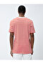 Men's Red Striped T-Shirt - 4