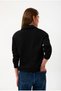Organic Cotton Women's Black Polo Neck Sweatshirt - 3