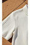 Bürümcük Crinkle T-Shirt Pants Set - White Regular Baby Collar - 5