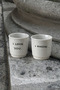 Set of 2 Turkish Coffee & Espresso Ceramic Cups with Motto (I Love You X I Know)