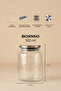Bormio Metal Lid 3-Piece Vacuum Glass Jar Set - 6
