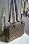 Women's Brown Quilted Shoulder Bag Waterproof Buzzy Fabric 4 Compartments - 5