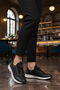 Black Red Lightweight Flexible Lock Lace Unisex Sports Shoes Nans 6006 g - 3
