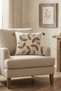 Colorful Acacia Punch Embroidered Decorative Tufted Throw Pillow Cover Cotton 42 X 42 cm
