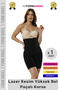 Women's Corset Non-Marking Non-Slip Laser Cut Gathering Comfortable High Waist Ghost Slip Corset 1 Piece