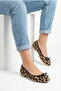 Leopard Patterned Orthopedic Stylish Daily Work Office Women's Flats Trendy Bowknot Women's Flats - 6