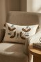 Colorful Acacia Punch Embroidered Decorative Tassel Throw Pillow Cover Cotton 35X55 cm - 5