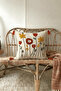 Buldan Handiwork Floral Punch Embroidery Patterned Red Tasseled Cushion Cover 42 x 42 cm - 6