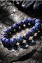 Lapis Lazuli Natural Stone Bracelet (Communication, Joy of Living) 8 mm