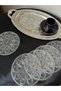 Set of 6 Stylish Coffee Side Presentation Guipure Tulle Napkins - 3
